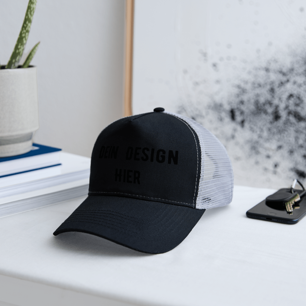 Trucker Cap - Schwarz/Steingrau