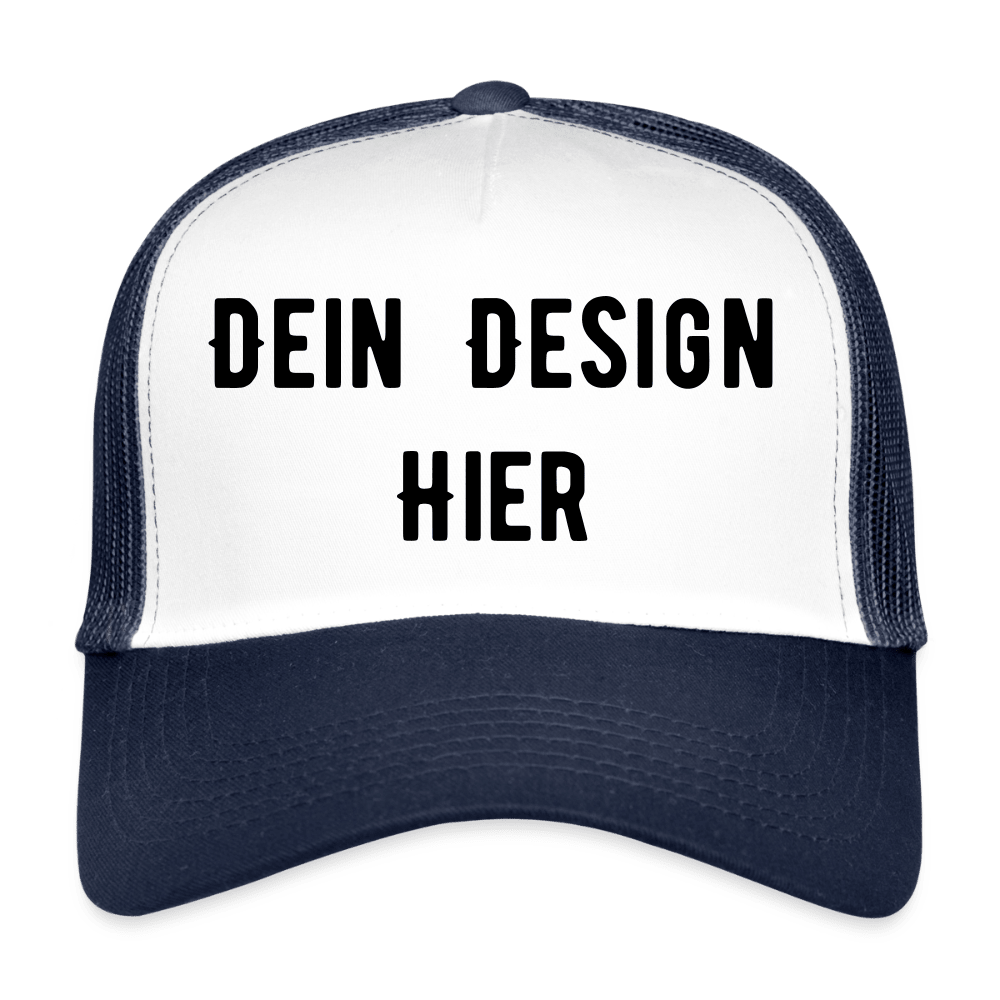 Trucker Cap - Weiß/Navy