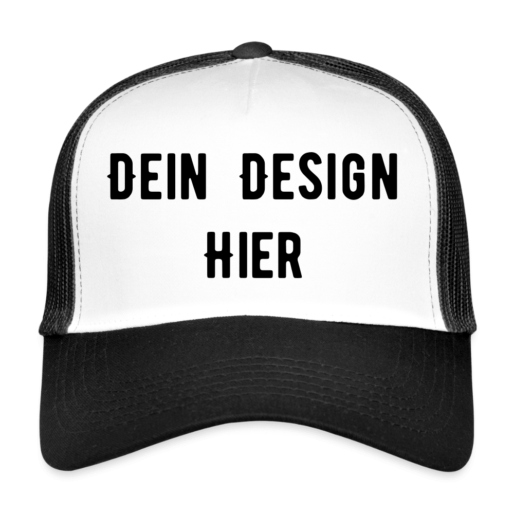 Trucker Cap - Weiß/Schwarz