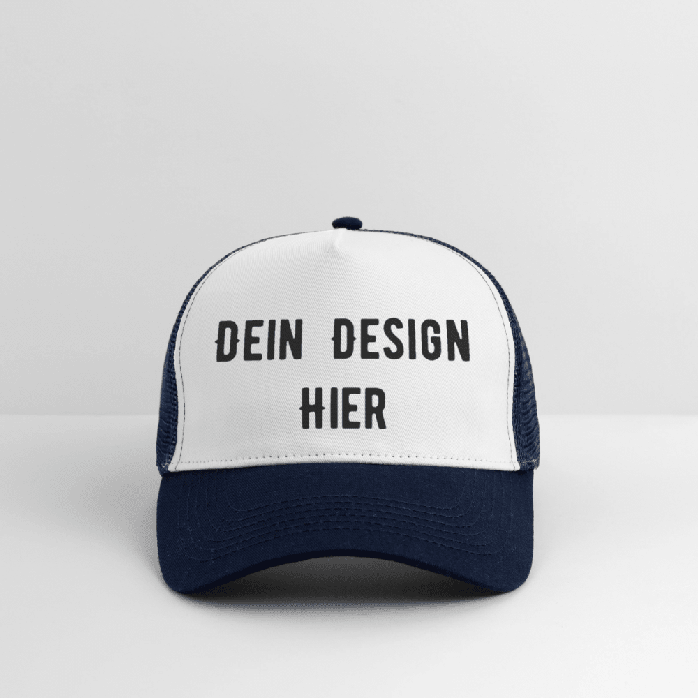 Trucker Cap - Weiß/Navy
