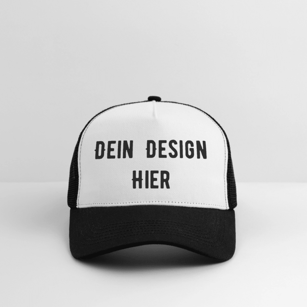 Trucker Cap - Weiß/Schwarz