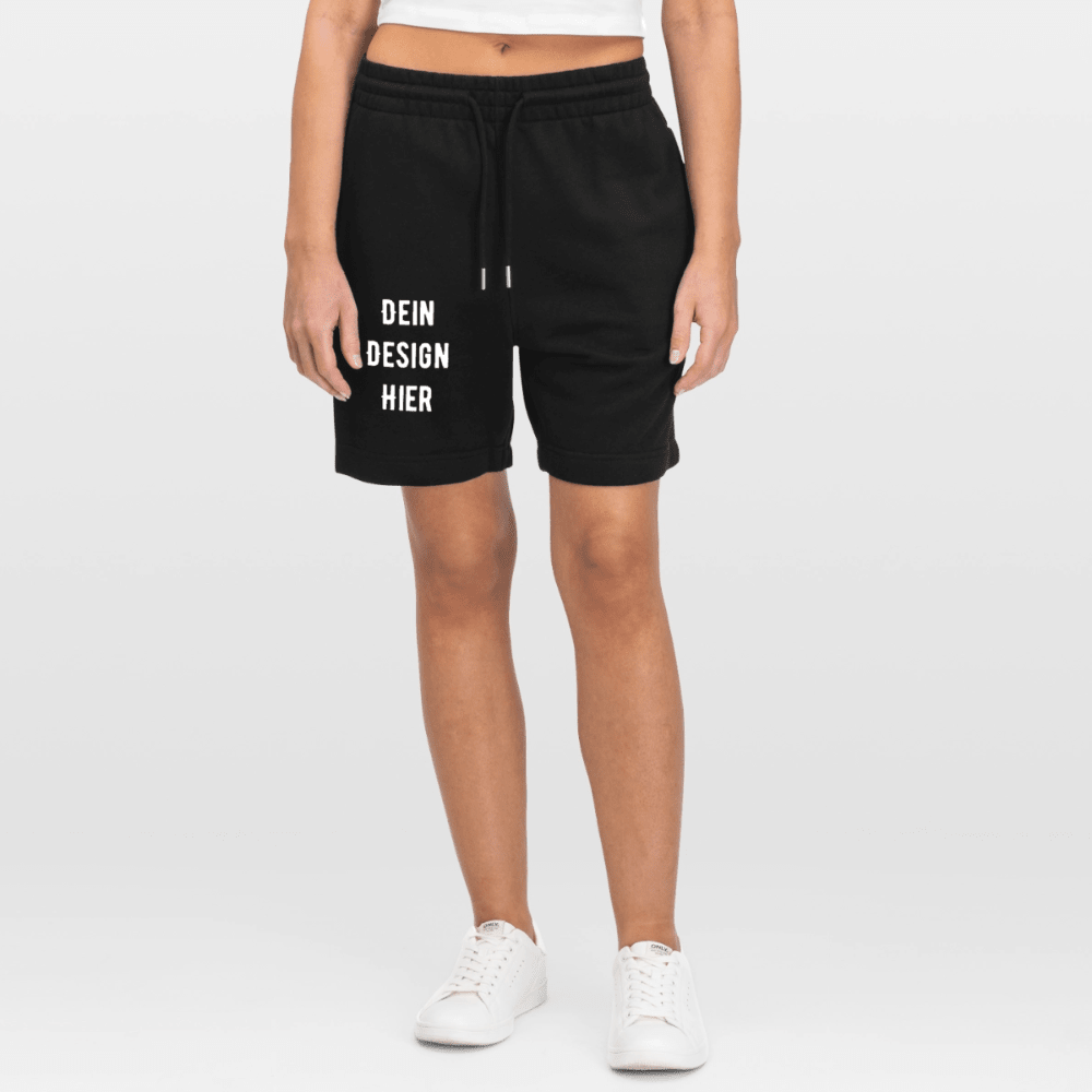 Unisex Bio Joggingshorts - Schwarz