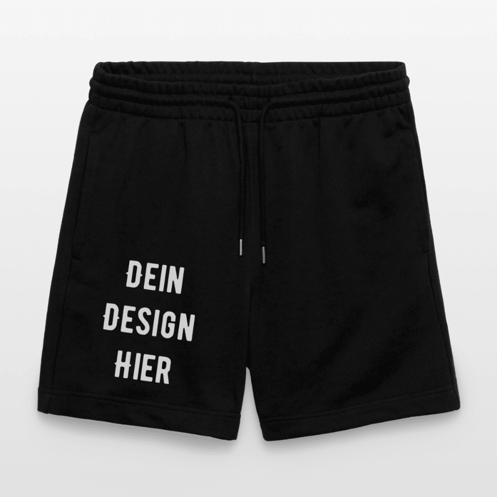 Unisex Bio Joggingshorts - Schwarz