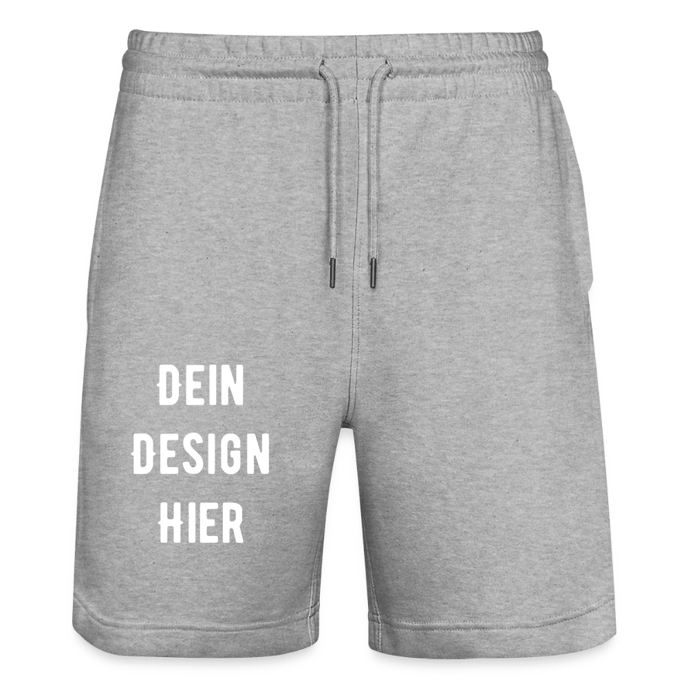 Unisex Bio Joggingshorts - Grau meliert