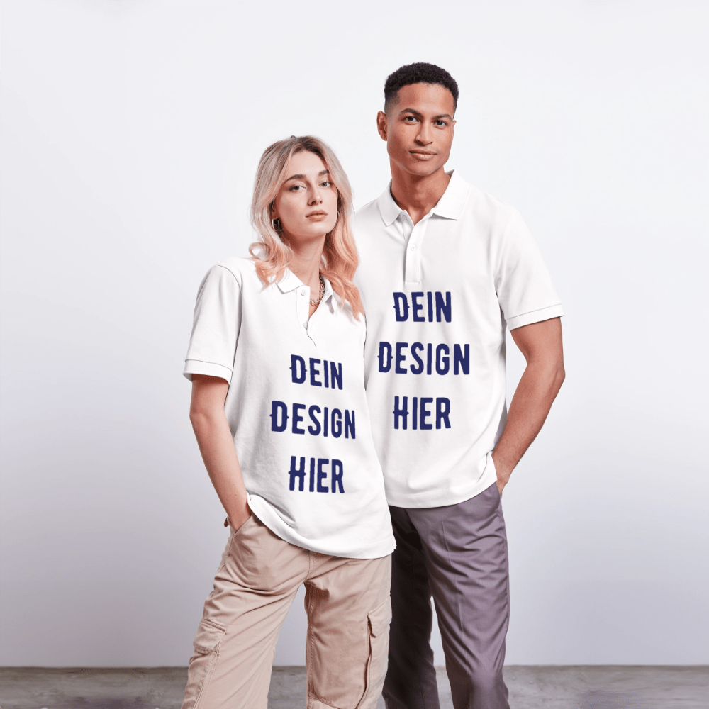 Unisex Bio-Poloshirt PREPSTER - Weiß