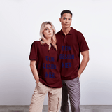 Unisex Bio-Poloshirt PREPSTER - Burgunderrot