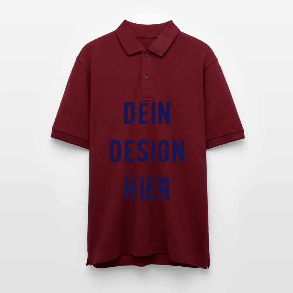 Unisex Bio-Poloshirt PREPSTER - Burgunderrot