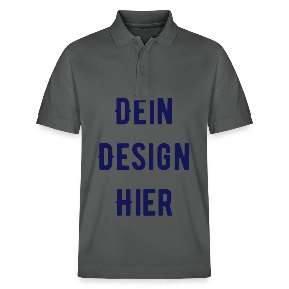 Unisex Bio-Poloshirt PREPSTER - Anthrazit