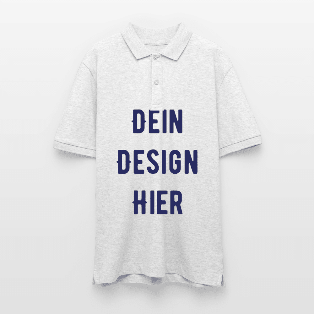 Unisex Bio-Poloshirt PREPSTER - Weiß meliert