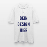 Unisex Bio-Poloshirt PREPSTER - Weiß meliert