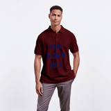 Unisex Bio-Poloshirt PREPSTER - Burgunderrot