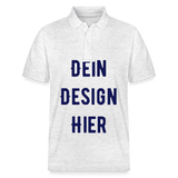 Unisex Bio-Poloshirt PREPSTER - Weiß meliert