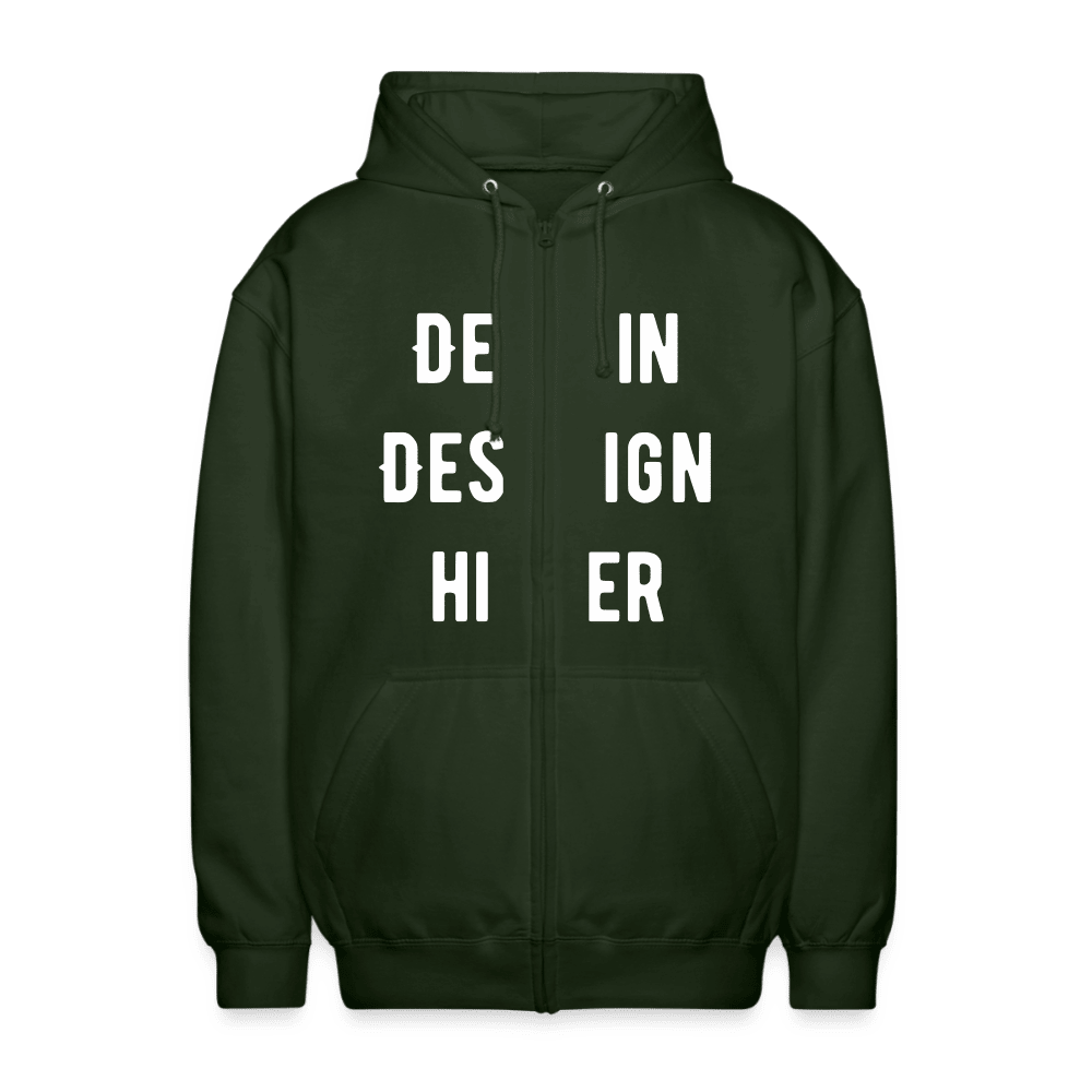 Unisex Kapuzenjacke - Forstgrün 