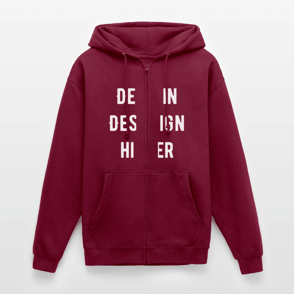 Unisex Kapuzenjacke - Bordeaux