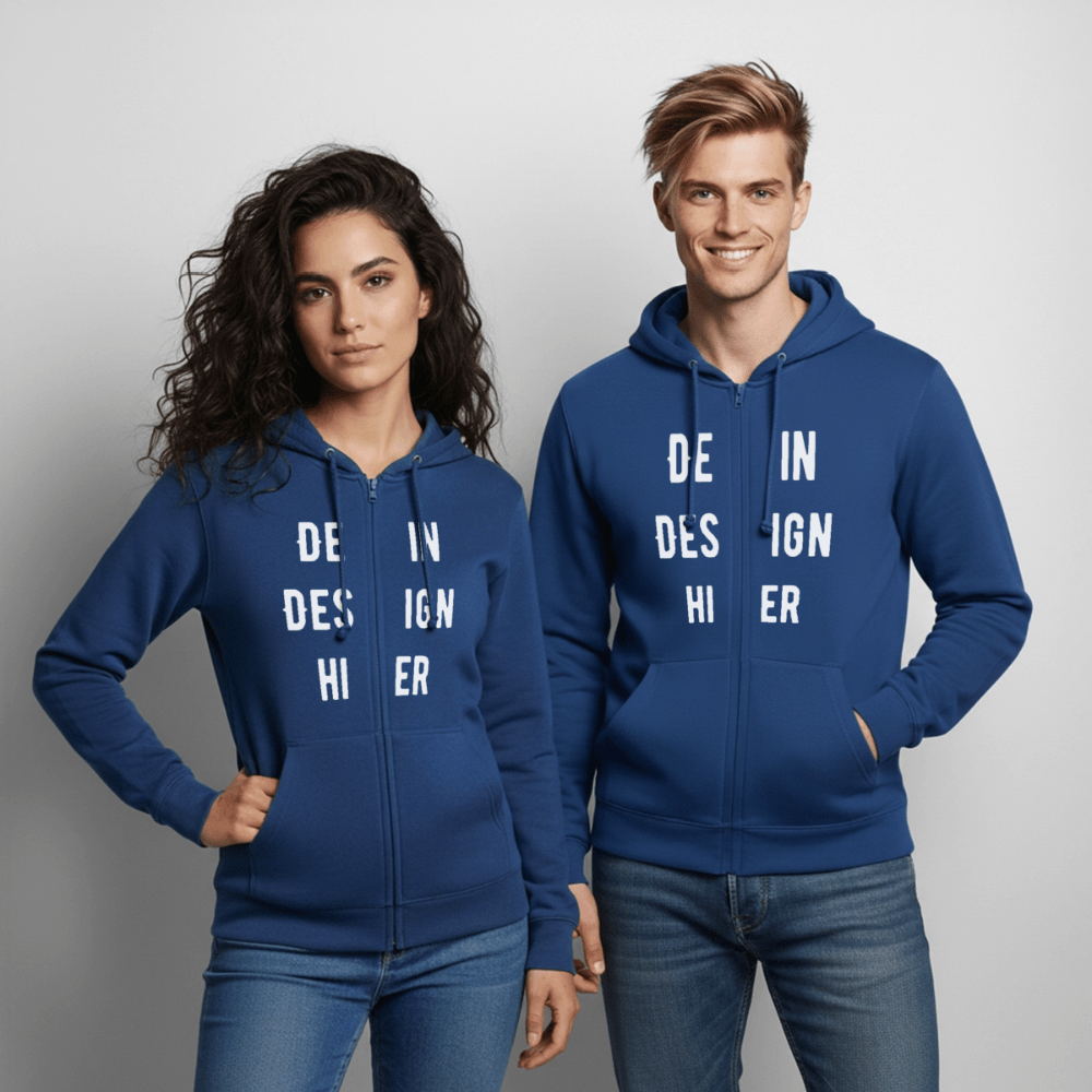 Unisex Kapuzenjacke - Royalblau