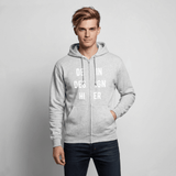 Unisex Kapuzenjacke - Hellgrau meliert