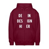 Unisex Kapuzenjacke - Bordeaux