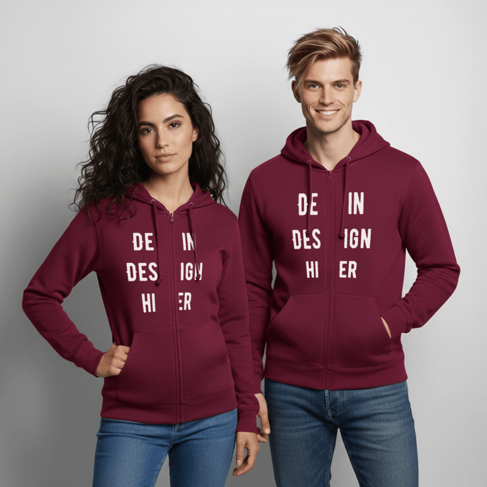 Unisex Kapuzenjacke - Bordeaux