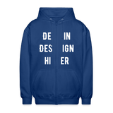 Unisex Kapuzenjacke - Royalblau