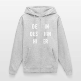 Unisex Kapuzenjacke - Hellgrau meliert