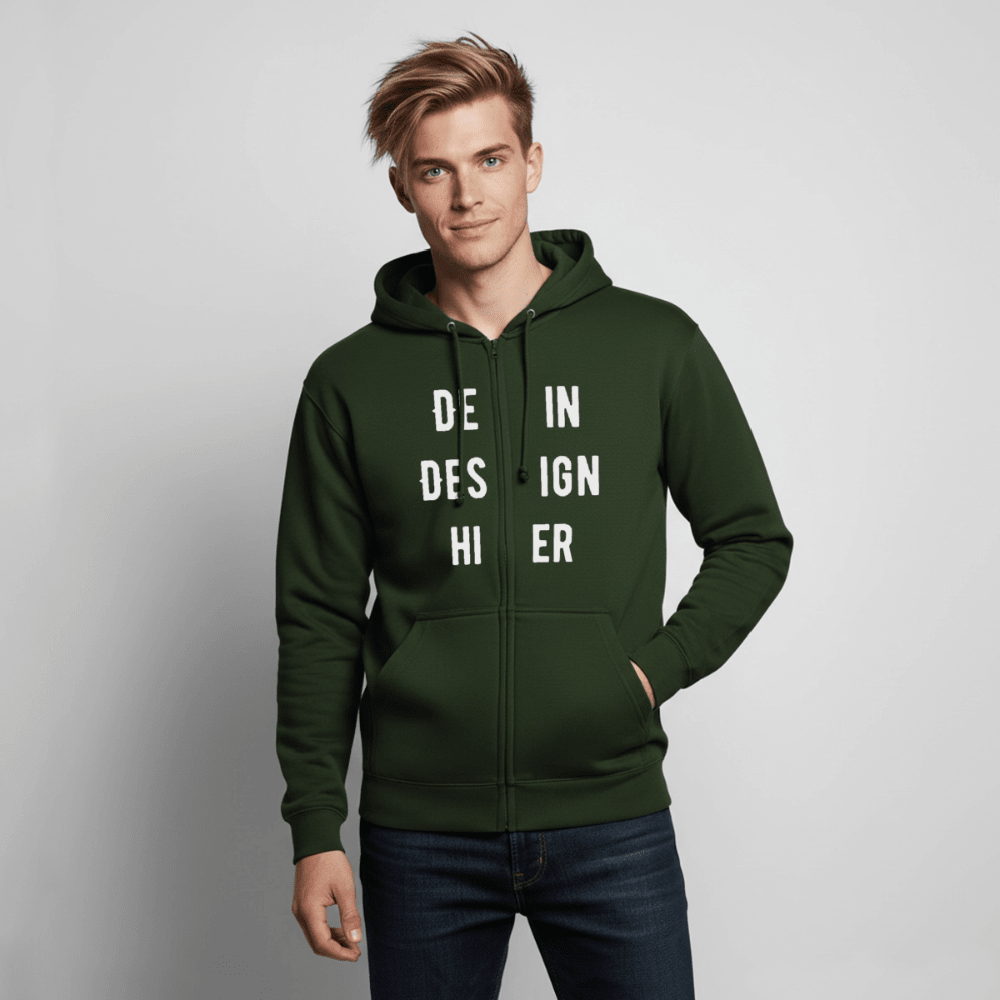 Unisex Kapuzenjacke - Forstgrün 