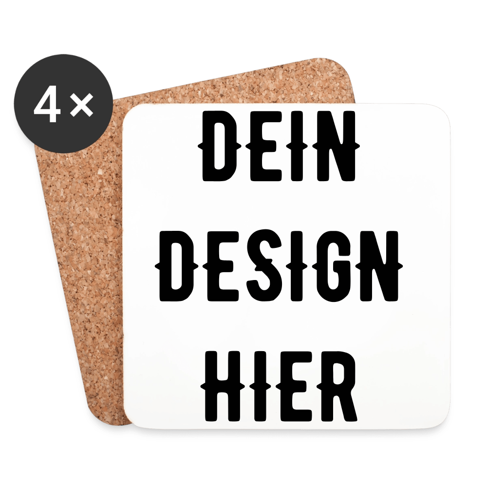 Untersetzer (4er-Set) - Weiß