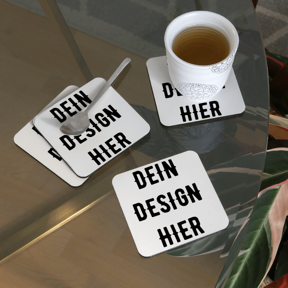 Untersetzer (4er-Set) - Weiß