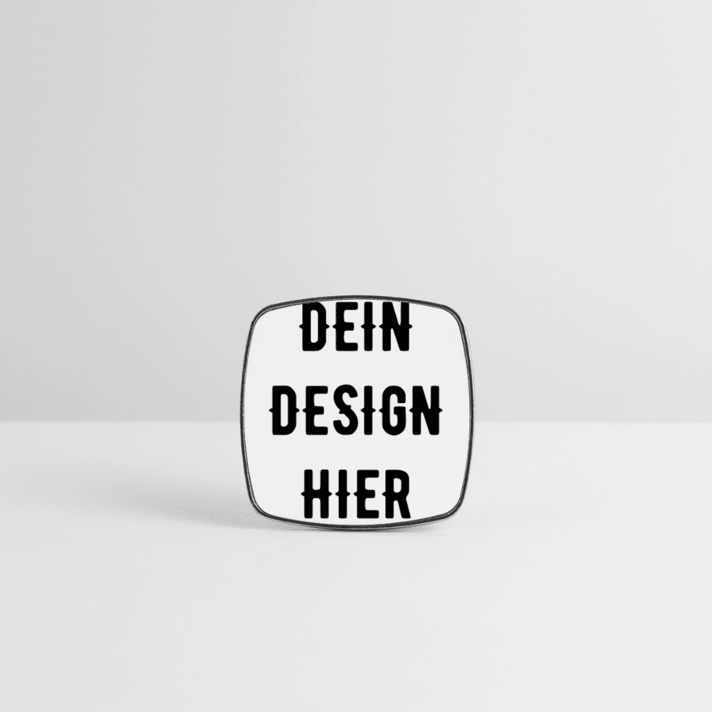 Viereckiger Kühlschrankmagnet - Weiß
