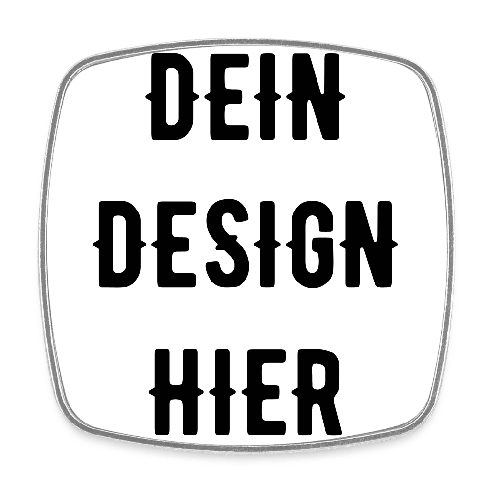 Viereckiger Kühlschrankmagnet - Weiß